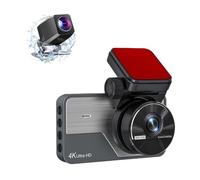 Gundhgstrr Cámara de Salpicadero DVR Para Coche, Cámara Frontal y Trasera 4K HD, WiFi Integrado, Visión Gran Angular de 170°, WDR, Estacionamiento 24 Horas.