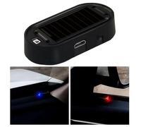 Gundhgstrr Luz de Seguridad Solar Para Coche, Alarma Simulada, Luz LED Intermitente Antirrobo, Luz de Precaución (2 Unidades)