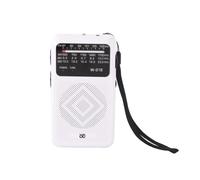 Gundhgstrr Radio de Survie d'urgence W918, Radio Portable avec Bandes FM/AM/SW, Petite Lampe Torche à Bande Complète, Blanche