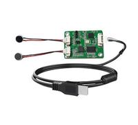 Gundhgstrr Réduction du Bruit Double Microphone Matrice Réseau Interaction Vocale IA sans Pilote USB Annulation de Réponse Vocale Amélioration de la Qualité de la Voix