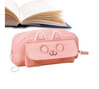 Gungtj Animal Pencil Case, Cartoon Pencil Case, Cat-Shaped Pencil Case Soft Plush Pencil Case Large Capacity Pencil Case Waterproof Pencil Case Pencil Case Pencil Case Animal Pencil Case