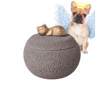 Gungtj Boîte de crémation pour animaux de compagnie, urne souvenir de chiens, récipient de rangement pour souvenirs de séjour et deuil