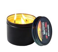 Gungtj Bougies de survie de camping à 3 mèches, 6,3 x 5 cm, longue combustion, 36 heures de combustion, source de lumière de crise, activités de plein air, préparation, randonnée, utilisation