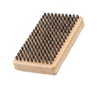 Gungtj Brosse de cire de ski, grattoir de planche à neige, outil de nettoyage de 12 x 7 x 3 cm, poils à la main, polisseuse, entretien facile pour homme et femme