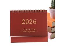 Gungtj Calendrier mensuel de bureau 2026 - Bloc de calendrier mensuel pour le bureau - Décoration d'intérieur pour la planification quotidienne, le contrôle de la date, les vacances, les anniversaires