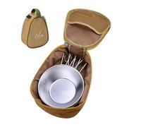 Gungtj Camping Cookware Bag, Organizing Storage Containers, Tenting Gear Pouch, Bowl Organizer Backpack, 5.51x3.07x7.48 inches, Perfect for Outdoor Adventures and Hiking