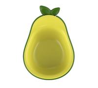 Gungtj Cat Feeding Bowls, Avocado Shape Small Bowl, 7.09x5.51x3.54 inches High-Legged Kitten Feeder for Eating, Drinking, Floor, Travel, Vacation, Outdoor, Home, Apartment, Crate Use