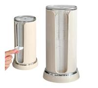 Gungtj Cotton Pads, Cylinder Makeup Holder, Washroom Basin Jars, Display Rack, Storage Containers, (8.27x4.72x4.33 inches), Perfect for Organizing Bathroom Necessities