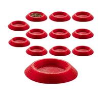 Gungtj Dubia Lot de 12 gamelles antidérapantes pour terrariums de reptiles, cafards Dubia, queues à charnières, isopodes et petits invertébrés, 3,4 x 2,6 x 0,5 cm