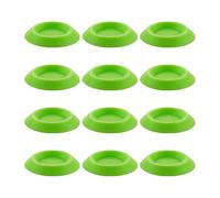 Gungtj Dubia Lot de 12 mangeoires anti-fugue pour terrarium, bols antidérapants stables pour queue-de-poule, isopodes, mille-pattes et créatures naines, 3,4 x 2,6 x 0,5 cm