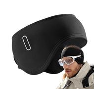 Gungtj Ear Protectors, Earmuffs, Ear Muffs for Women, Windproof Ear Protectors, Insulated Winter Ear Muffs, Eyeglasses Hole Ear Muffs, 19.69-22.44in, for Winter Outdoor Adventure, Black, Purple