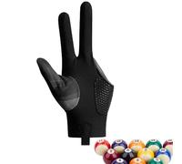 Gungtj Gants de billard pour main gauche, gants de billard sport - Tireurs de queue, main gauche/droite, taille universelle, 3 doigts pour sports de carambole