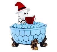 Gungtj Ghost Lights, Bathtub Reading Book Decoration Figurine Lamp, Cute Ghost Nightlight, Soft Ambient Glow, Decorative Accent for Pathway Bedroom Kitchen Office Home House Window Table Shelf
