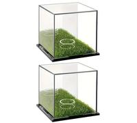 Gungtj Golf Ball Display Case, Lightweight Ball Display Case, Acrylic Ball Display Case, Clear Football Case Ball Display, Transparent Golf Ball Holder 9.7x9.7x8.9 cm for Home Display