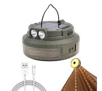 Gungtj Guirlande Lumineuse Solaire Camping - Lumières LED Solaires pour Camping,Étanche 20 Mètres Lanterne Rechargeable Extérieur Tente Maison Véranda Café Terrasse Balcon Fête Dortoir
