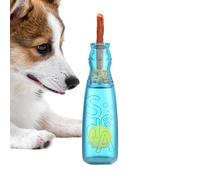 Gungtj Jouet couineur pour chien, adorable bouteille d'eau indestructible à mâcher pour chiens - Jouet à mâcher pour chiot pour enrichissement, stimulation, nettoyage des dents, divertissement