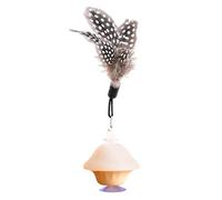 Gungtj Jouet interactif pour chat, jouet d'exercice ludique avec plumes, design amusant amovible, piste engageante et action swat 5,7 cm pour chats et chatons d'intérieur