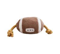 Gungtj Jouets en peluche pour chien, peluche douce interactive, design de balle de sport, jouets interactifs pour chien avec corde en coton | pour mâcher, tirer, mordre, tirer la guerre