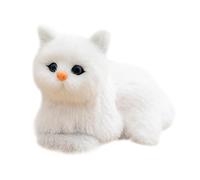 Gungtj Kitten Stuffed Toy, Cat Sound Plush, Plush Kitten with Sound, Interactive Cat Stuffed Animal, Soft and Cuddly Cat Toy, Cute Cat Toy Suitable Use for Car Decoration