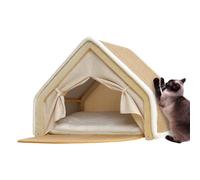 Gungtj Maison de repos et de jeu pour chat avec griffoir en sisal | Villa d'hiver chaude pour chat | pour la maison, le salon, la chambre à coucher, la chambre des animaux de compagnie, sol d'hiver