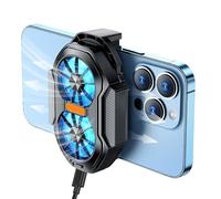 Gungtj Phone Cooler, Cell Phones Cooler, 3.41x2.45x1.3 Inches High-Efficiency Smartphone Heat Dissipation Tool, Clip Double-Fan for, Video Streaming, and Music Listening Use