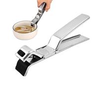 Gungtj Pince à assiette, lève- chauffante en acier inoxydable, résistant à la chaleur, pour four à micro-ondes, barbecue, grill, poêles, plats