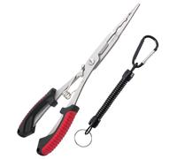 Gungtj Pince de pêche en acier inoxydable, ergonomique et portable | Outil de retrait d'hameçon - pour étang, lac, piscine, poissons, leurres de glace, mouche, décrochage