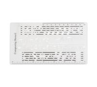 Gungtj Pochoir de Composition pour Auteur de Chanson,Modèle de Symboles Musicaux | Outils de Règle de Dessin d'Accessoires de Poinçon de Symboles de Portée pour la Créativité d'Écriture de Chanson et