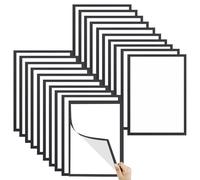 Gungtj Porte-documents magnétique | Cadre magnétique | Porte-documents A4 pour quotidiens, instructions de sécurité, annonces, horaires de classe, responsables de bureau, réceptionnistes, écoles