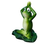 Gungtj Statues de Jardin de Grenouille de Yoga en Plein air,Figurines de Grenouilles de Yoga - Animaux Figurine Résine,Statue de Yoga créative, Sculpture de Grenouille, Figurines d'animaux à