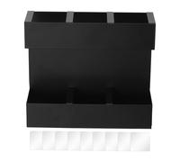 Gungtj Straw Organizer, Straw Holder, Slim 3 Grid Wall Mounted Rack Reusable Or Straws, Space Saving Design for Kitchen, Pantry, Cupboard, Easy to Install, 7.48x2.36x6.5 inches