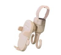 Gungtj Support de téléphone pour poussette, crochets multifonctionnels, support pour smartphone 2 en 1, crochet de sac pour chariot d'épicerie, berceau réglable, rangement pratique, support mains