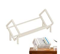 Gungtj Tabletop Shelves, Tilted Desktop Bookcase, Carbon Steel Cookbook Shelf, Multifunctional Storage Rack, 15.7in Organizer, 15.75x10.24x11.02 inches, Perfect for Home, Office, and Living Room