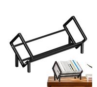 Gungtj Tabletop Shelves, Tilted Desktop Bookcase, Carbon Steel Cookbook Shelf, Multifunctional Storage Rack, 15.7in Organizer, 15.75x10.24x11.02 inches, Perfect for Home, Office, and Living Room