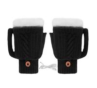 Gungtj USB Heated Gloves - Thermal Rechargeable Mittens, Washable Winter Hand Warmers for Camping, Skiing, Hiking, Cycling, Cold Weather Outdoor and Indoor Use, Office, Home, and Travel