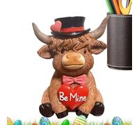 Gungtj Vaches De La Saint-Valentin - Décorations de Saint-Valentin Mignonnes et - Petites Figurines de Vache pour Décor de Bureau,pour Couple Bureau Salon Chambre Cadeau Petit Ami Petite Amie Mari