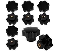 GUNGY Bouton de Serrage M8 Boutons en étoile Poignée Plastique Bouton Moleté à Filetage Femelle pour Machine équipement 10 Pièces