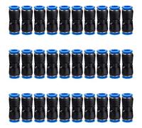 GUNGY Connecteur Pneumatique 8mm Raccord Rapide air Comprimé Droit Push In Raccords Tuyau Plastique Raccord de Tube de Ligne d'Air 30 Pièces