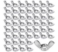 GUNGY Écrou Papillon M8 Écrous à Oreilles Ecrou Ailette en Acier Inoxydable Métrique Femelle pour Fixations de Bricolage 50 Pièces