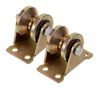 GUNGY Poulie de Levage Poulie Simple pour Rail Roulette Portail Coulissant Roue Gorge V 32mm Capacité de Charge 200 Kg pour Cordes Cable d'acier 2 Pcs