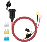 GUNGY Rallonge Allume Cigare 1 Mètre 12V-24V Prise Allume Cigare 14AWG Câble d'extension Alimentation Allume-Cigares avec Fusible 20A pour Voiture Bateau Moto Camion