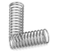 GUNGY Ressort de Compression 15mm Ressorts Compression en Acier Inoxydable Diamètre du Fil 0,55mm Diamètre Extérieur 6mm Force du ressort 0,33kg 20 Pièces