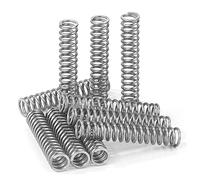 GUNGY Ressort de Compression 45mm Ressorts Compression en Acier Inoxydable Diamètre du Fil 1,2mm Diamètre intérieur 6mm Force du ressort 4,72KG 20 Pièces
