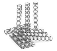 GUNGY Ressort de Compression 50mm Ressorts Compression en Acier Inoxydable Diamètre du Fil 0,55mm Diamètre Extérieur 8mm Force du ressort 0,35KG 10 Pièces