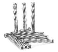 GUNGY Ressort de Compression 50mm Ressorts Compression en Acier Inoxydable Diamètre du Fil 1mm Diamètre Extérieur 6mm Force du ressort 5,3KG 20 Pièces