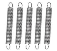 GUNGY Ressort de Traction 60mm Ressorts de Tension avec Crochets à 90 Degrés Ressorts en Acier Inoxydable Diamètre du Fil 1,0 mm Diamètre Extérieur 8mm Force 2,5KG 10 Pièces