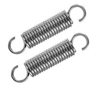 GUNGY Ressort de Traction 80mm Ressorts de Tension avec Crochets Ressorts en Acier Inoxydable Diamètre du Fil 2,5mm Diamètre Extérieur 18mm Force 12,8KG 2 Pièces