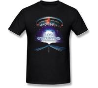 Guniangjia Anaser Close Encounters of The Third Kind Contton T Shirt for Mens Black L