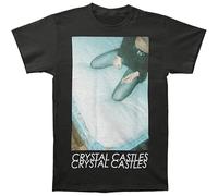 Guniangjia Crystal Castles Men's Big Deer Slim Fit T Shirt Black S