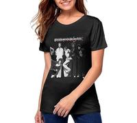 Guniangjia Earth Wind & Fire Reasons Stylish Women Tops Short Sleeve T Shirts Black XL